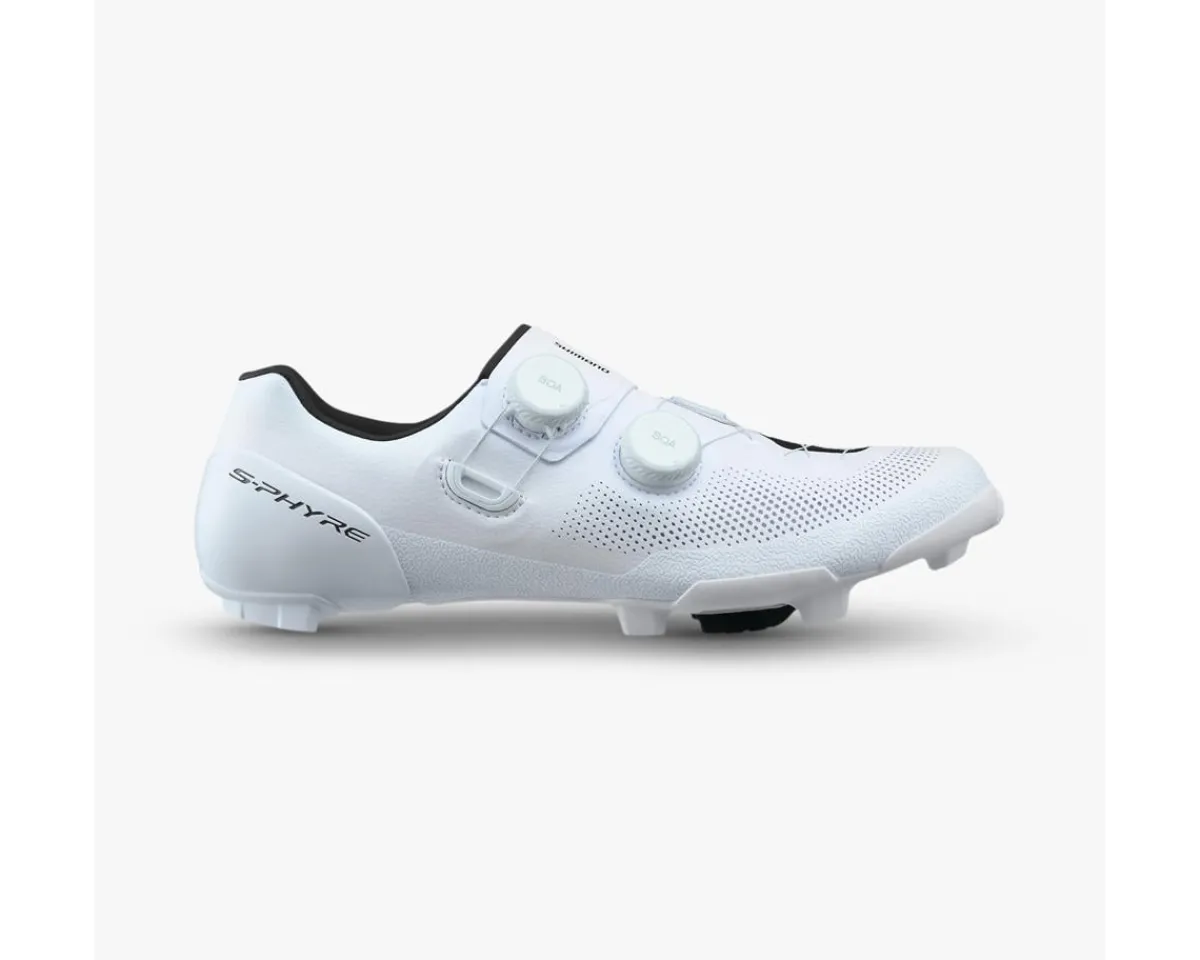 Shimano Shoes|Holiday Shopping|SH-RX910 S-PHYRE Gravel Bike Shoes (White) (40) (Standard) (w/ Cleat Pontoon)