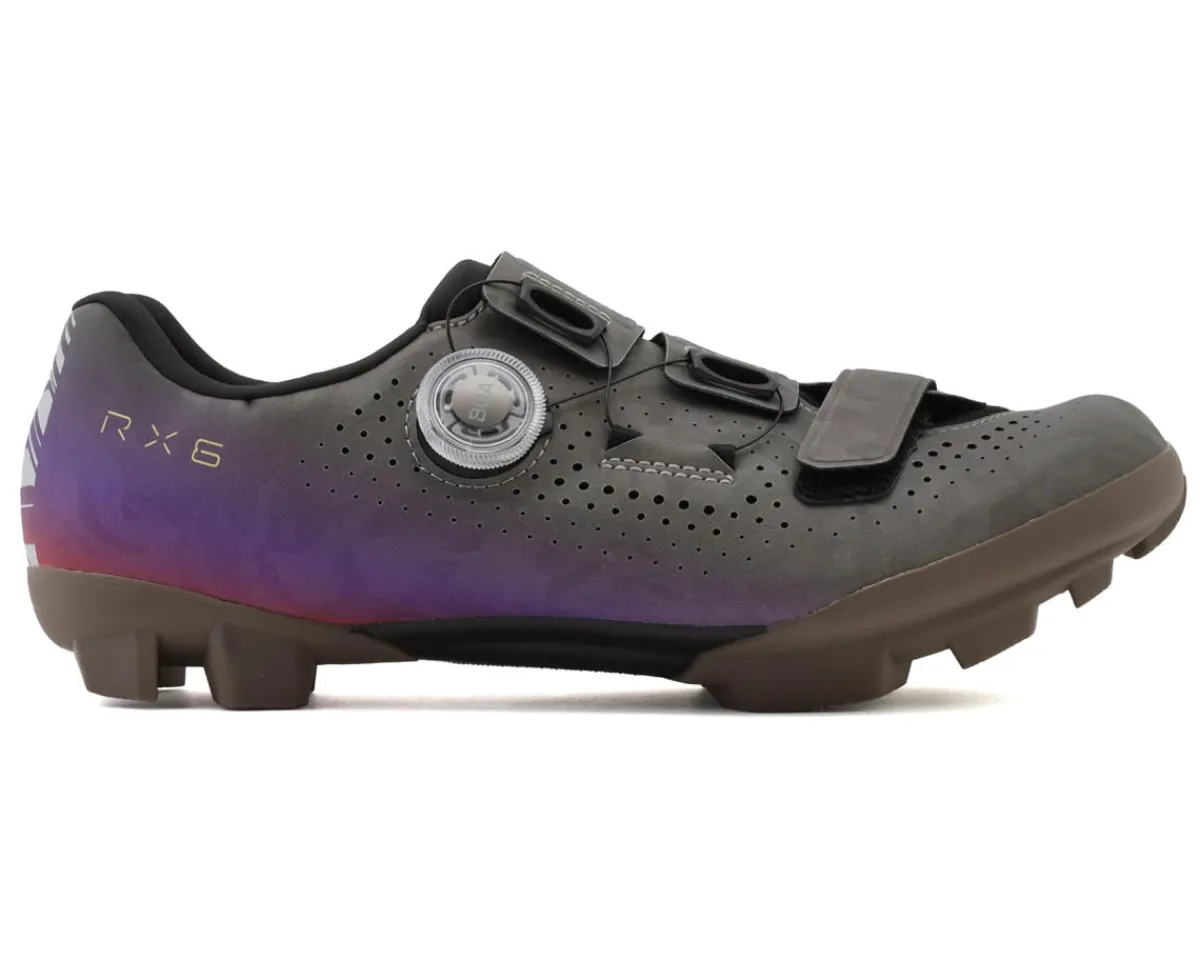 Shimano Shoes|Shoes, Socks, & Footwear|SH-RX600W RX6 Women's Gravel Shoes (Grey/Purple) (38)