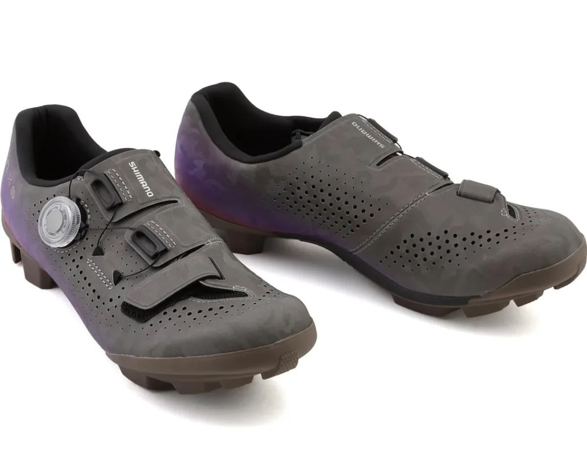 Shimano Shoes|Shoes, Socks, & Footwear|SH-RX600W RX6 Women's Gravel Shoes (Grey/Purple) (38)