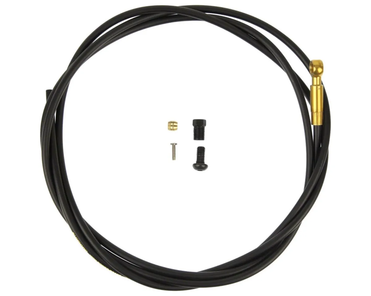 Shimano Brakes|Cables & Housing|SM-BH90-SBLS High Pressure Disc Brake Hose Kit (Black) (For Saint M820) (2000mm) (w/Gold Banjo Fitting)