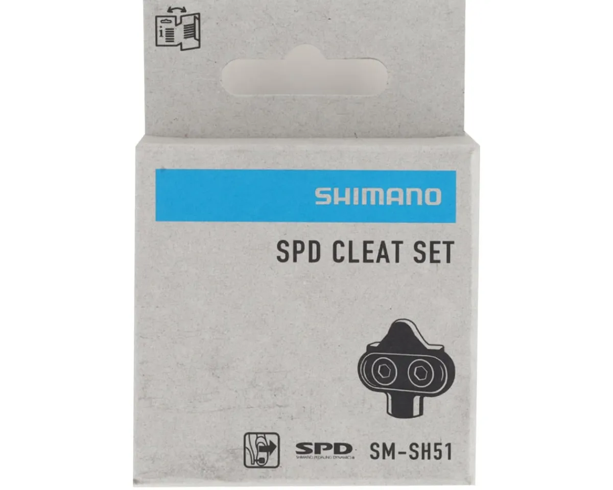 Shimano Shoes|Pedals & Cleats|SM-SH51 SPD Cleats (Black) (4°) (Standard) (Lateral Release)