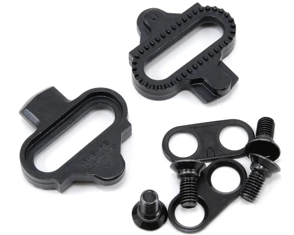 Shimano Shoes|Pedals & Cleats|SM-SH51 SPD Cleats (Black) (4°) (Lateral Release)
