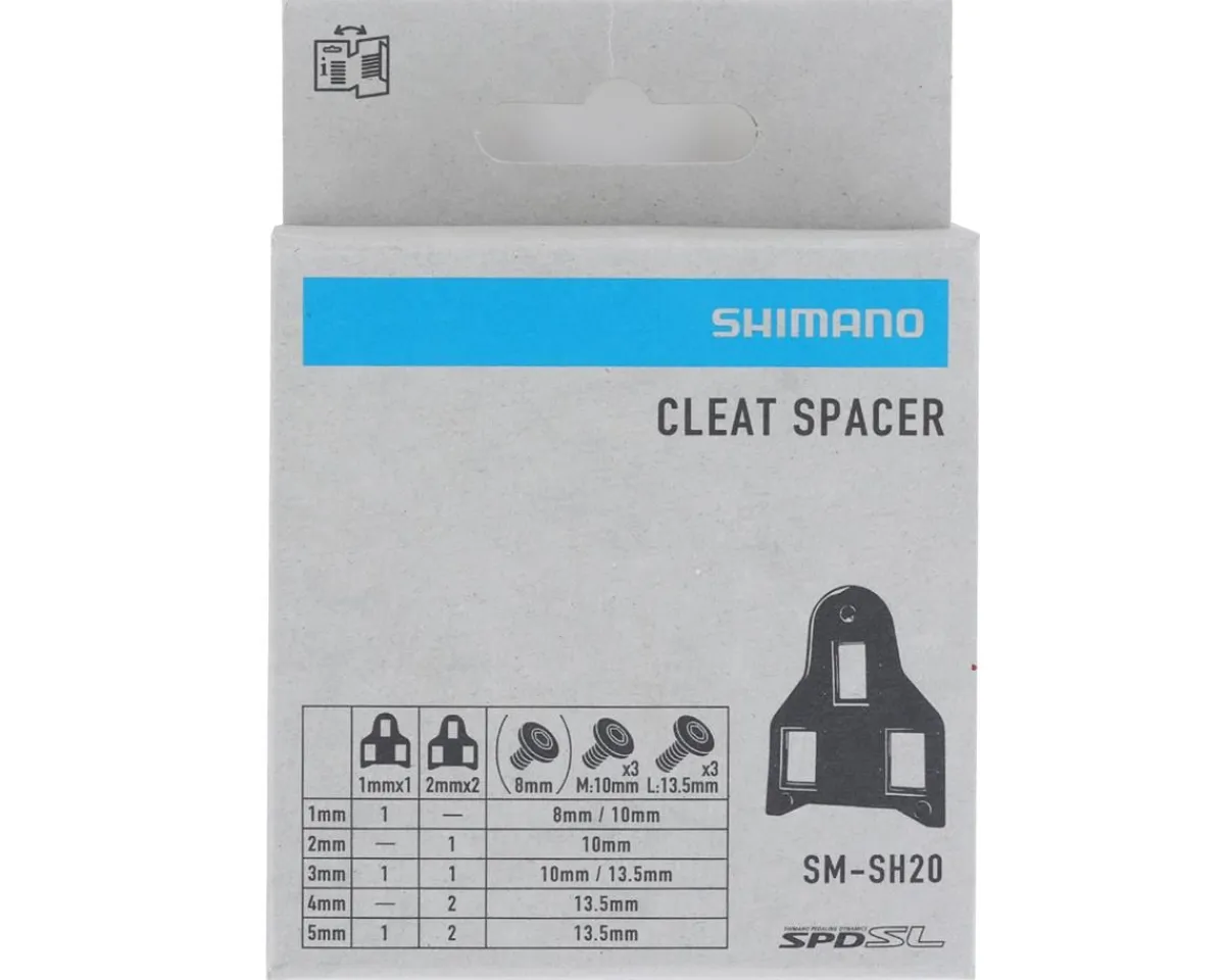 Shimano Shoes|Pedals & Cleats|SM-SH20 SPD-SL Cleat Spacers (Black)