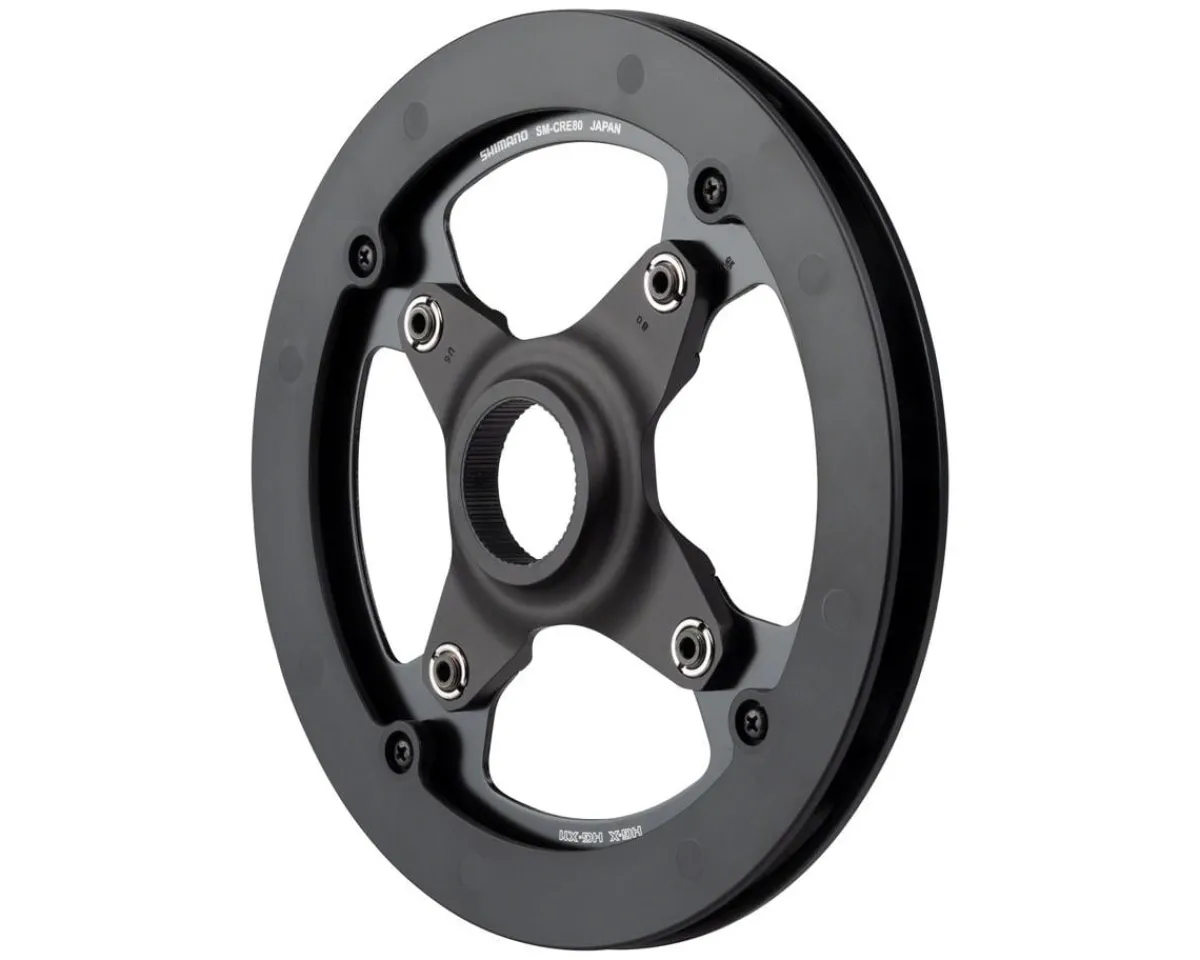 Shimano Chainrings & Accessories|E-Bike Parts|Steps E-MTB Direct Mount Chainring (Black) (1 x 10/11 Speed) (Single) (50mm Chainline) (44T) (w/ Double Chainguide)
