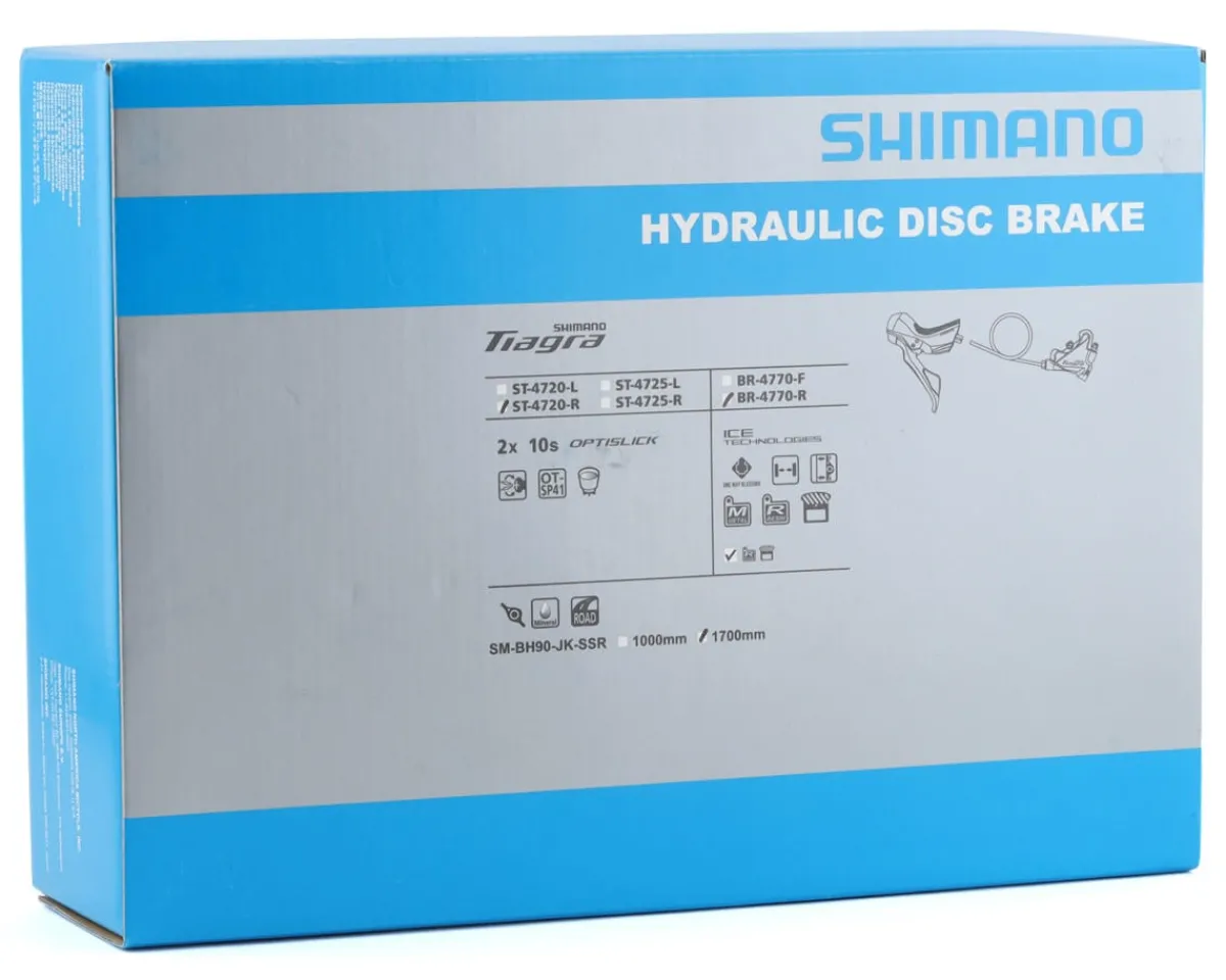 Shimano Brakes|Shifters|Tiagra ST-4720 Hydraulic Shift/Brake Lever Kit (Grey) (Flat Mount) (Right) (10 Speed) (Caliper Included)