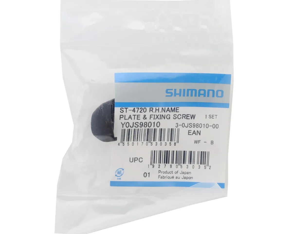 Shimano Shifters|Tiagra ST-4720 STI Lever Name Plate and Fixing Screw (Right)