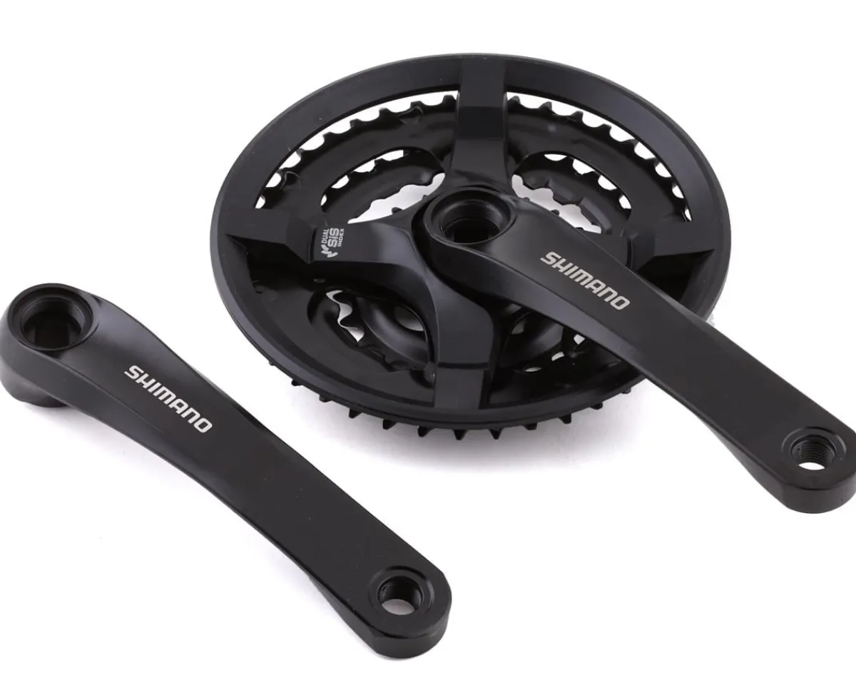 Shimano Cranksets & Parts|Holiday Shopping|Tourney 501 Crankset (Black) (6-8 Speed) (170mm) (42/34/24T) (Square Taper JIS)