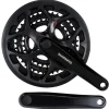Shimano Cranksets & Parts|Holiday Shopping|Tourney FC-A073 Crankset (Black) (3 x 7/8 Speed) (Square Taper) (170mm) (50/39/30T) (Riveted) (w/ Chain Guard)