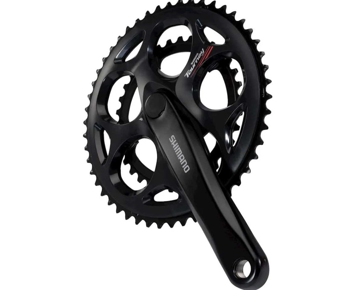 Shimano Cranksets & Parts|Holiday Shopping|Tourney FC-A070 Crankset (Black) (2 x 7/8 Speed) (Square Taper) (170mm) (50/34T) (Riveted)