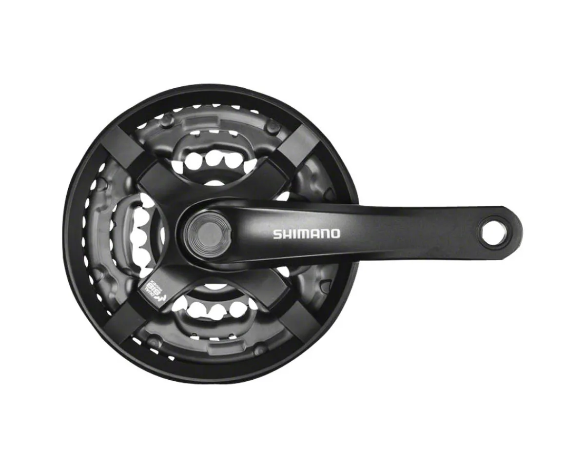 Shimano Cranksets & Parts|Holiday Shopping|Tourney FC-TY501 Crankset (Black) (3 x 6/7/8 Speed) (Square Taper) (170mm) (48/38/28T) (Riveted)