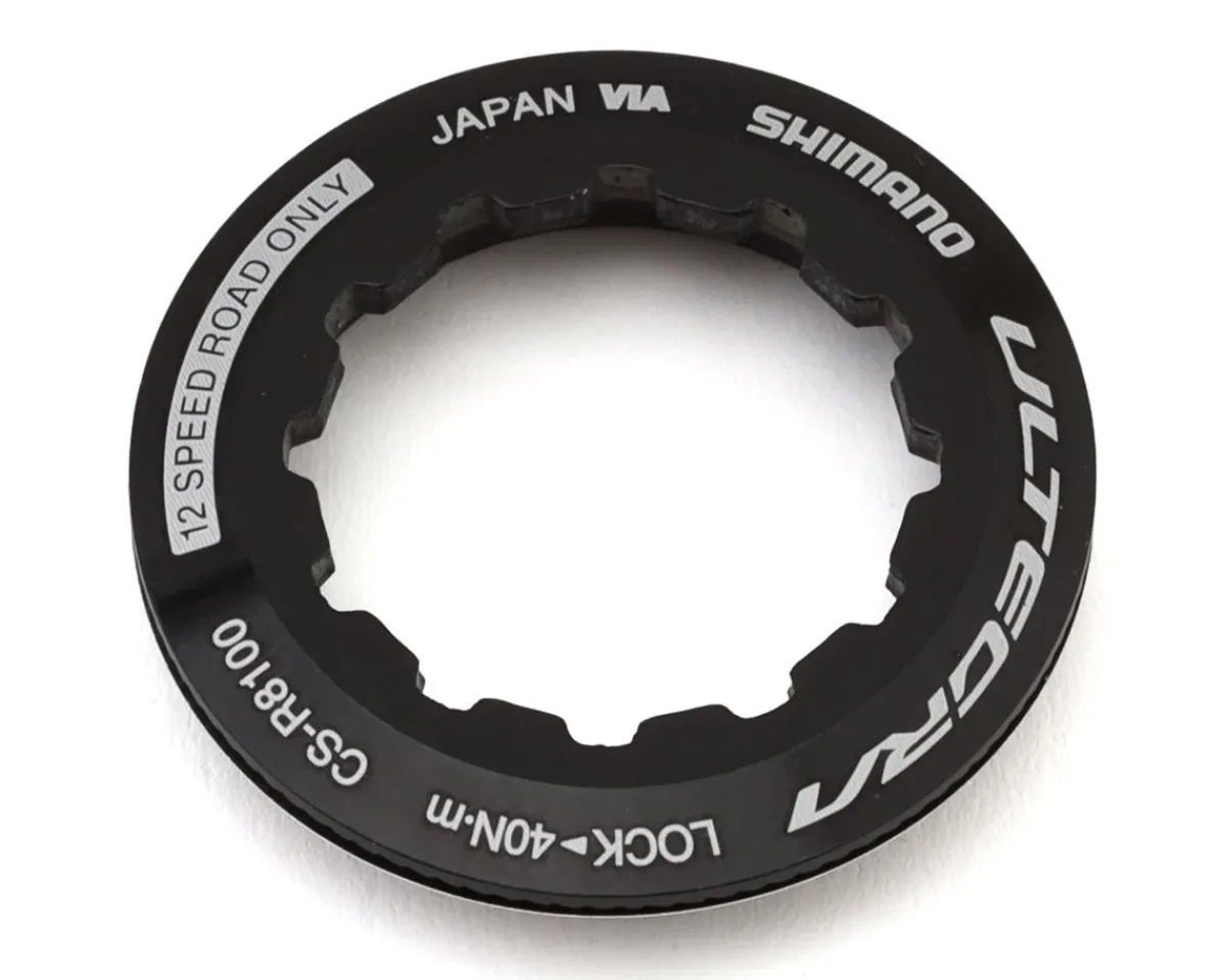 Shimano Replacement Parts|Holiday Shopping|Ultegra CS-R8100 Cassette Lock Ring & Washer (Black)