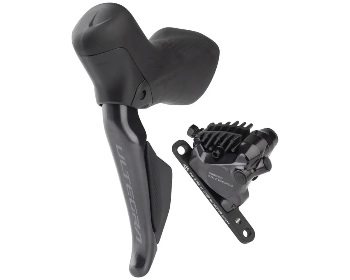 Shimano Brakes|Shifters|Ultegra Di2 R8170 Hydraulic Disc Brake/Shift Lever Kit (Black) (Left) (2x) (Flat Mount) (Caliper Included) (Electronic) (Wireless)
