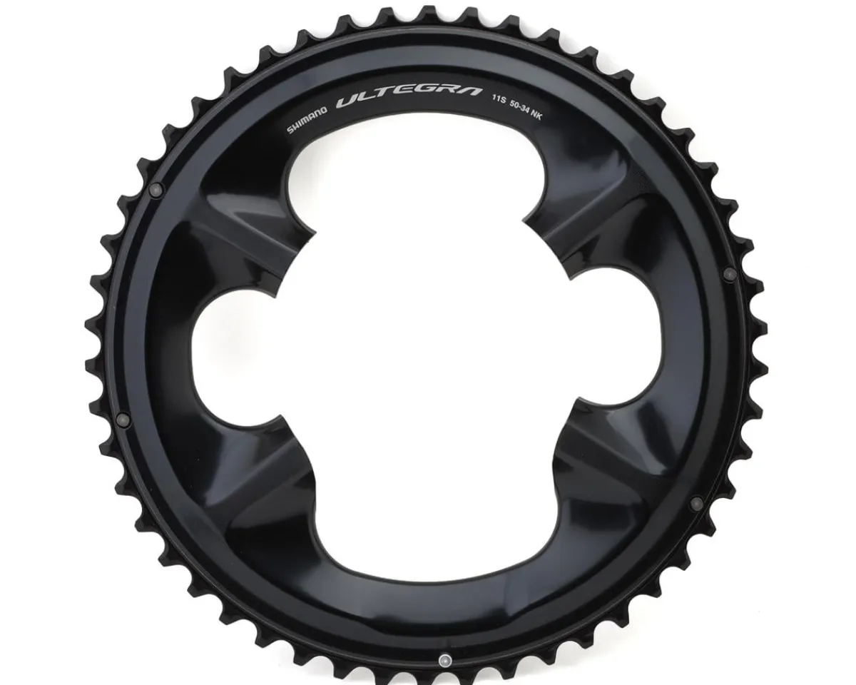 Shimano Chainrings & Accessories|Replacement Parts|Ultegra FC-08 Chainring (Black) (2 x 11 Speed) (Outer) (50T) (110mm Asym. BCD)