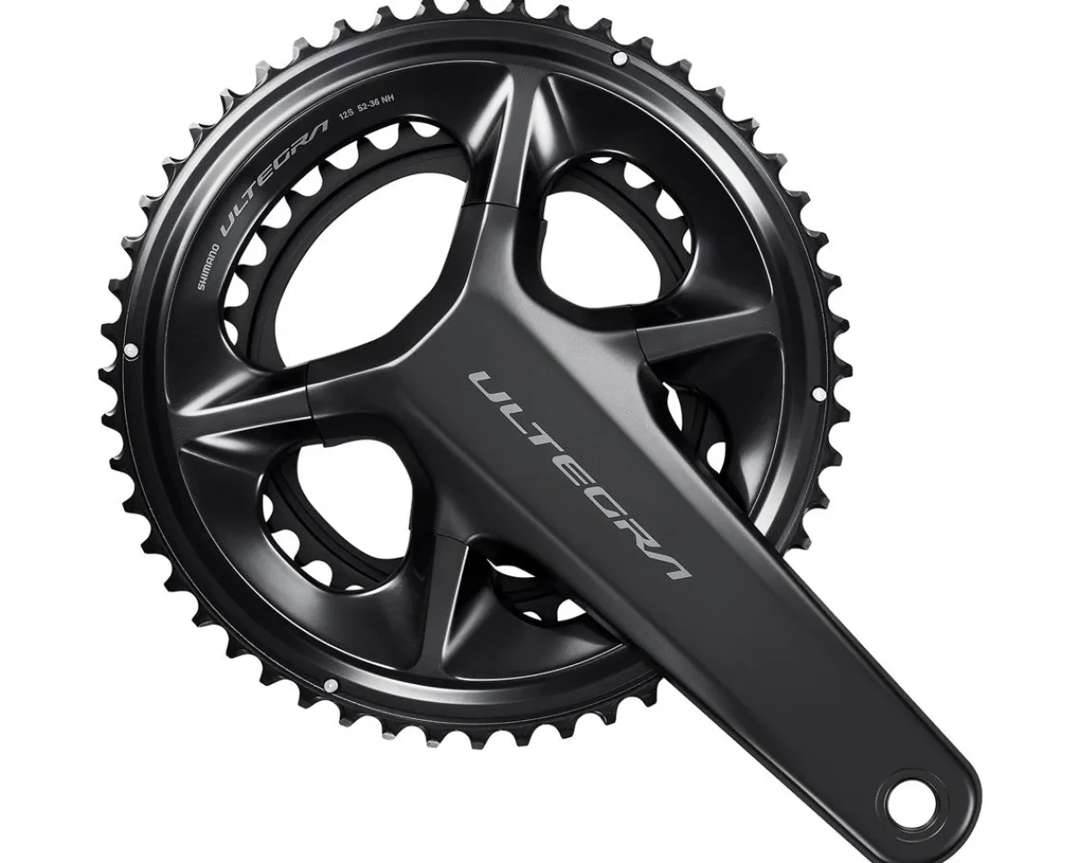 Shimano Electronic Shifting|Cranksets & Parts|Ultegra FC-R8100 Crankset (Grey) (2 x 12 Speed) (Hollowtech II) (165mm) (50/34T)