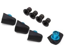 Shimano Chainrings & Accessories|Replacement Parts|Ultegra FC-R8100 Fixing Bolt & Nut Set (Black) (For 46T-36T) (M8 x10.1)
