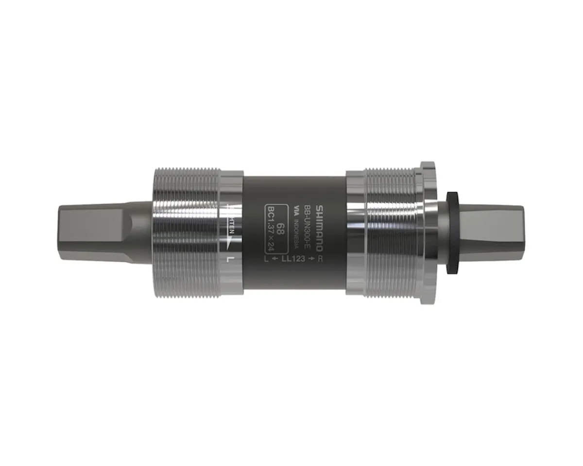 Shimano Bottom Brackets & Parts|UN300-E Square Taper English Bottom Bracket (Silver) (BSA) (68mm) (122.5mm)