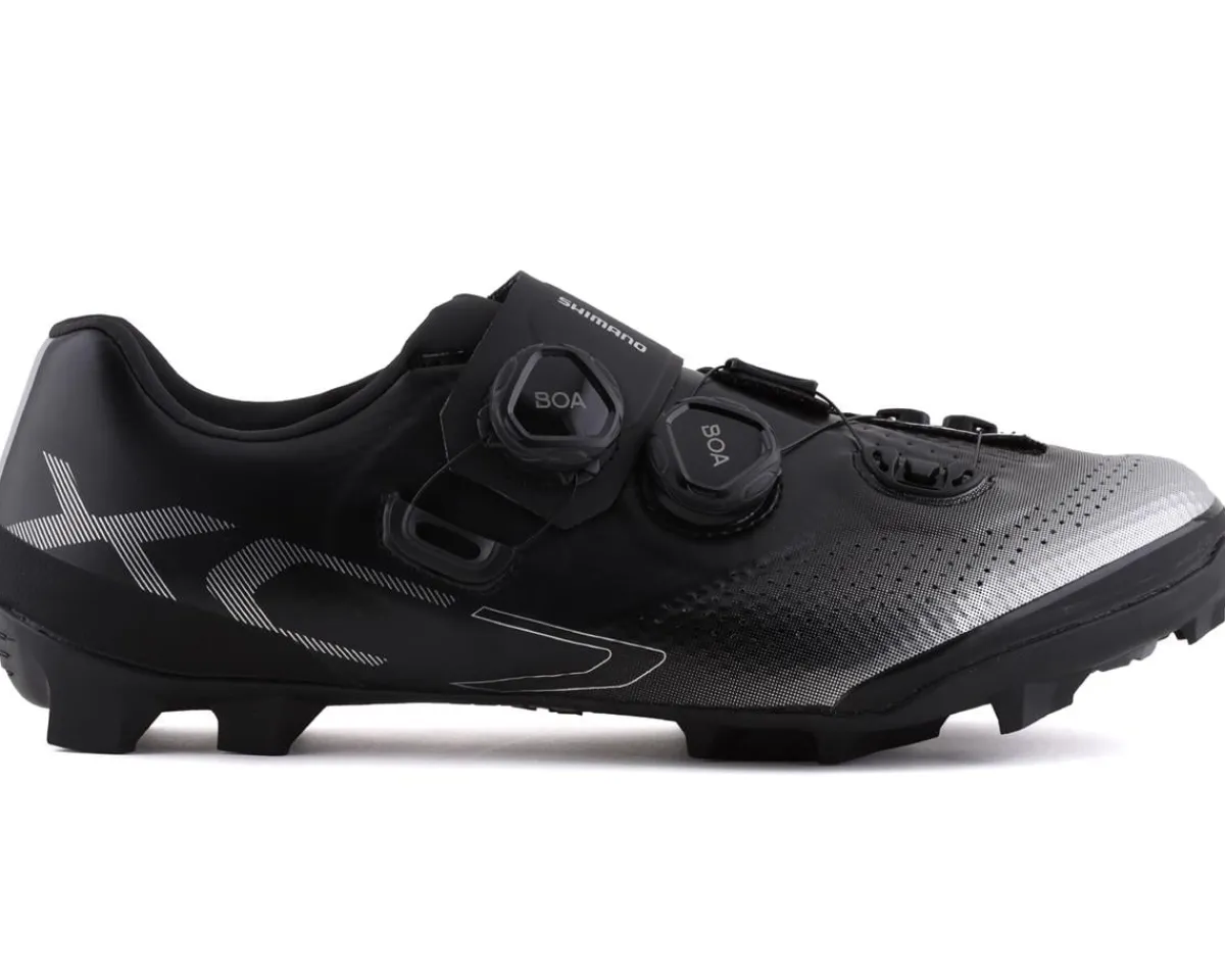 Shimano Shoes|Shoes, Socks, & Footwear|XC7 Mountain Bikes Shoes (Black) (Wide Version) (40) (Wide)
