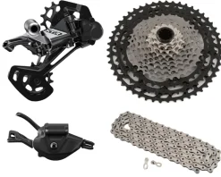 Shimano Groupsets|XTR M9100 Mountain Bike Mini Groupset (Grey/Black) (1 x 12 Speed) (Brakes Sold Separately)