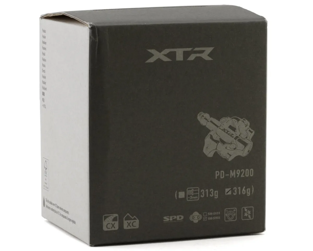 Shimano Pedals & Cleats|XTR PD-M9200 Clipless Pedals (Black) (Standard Axle - 55mm)