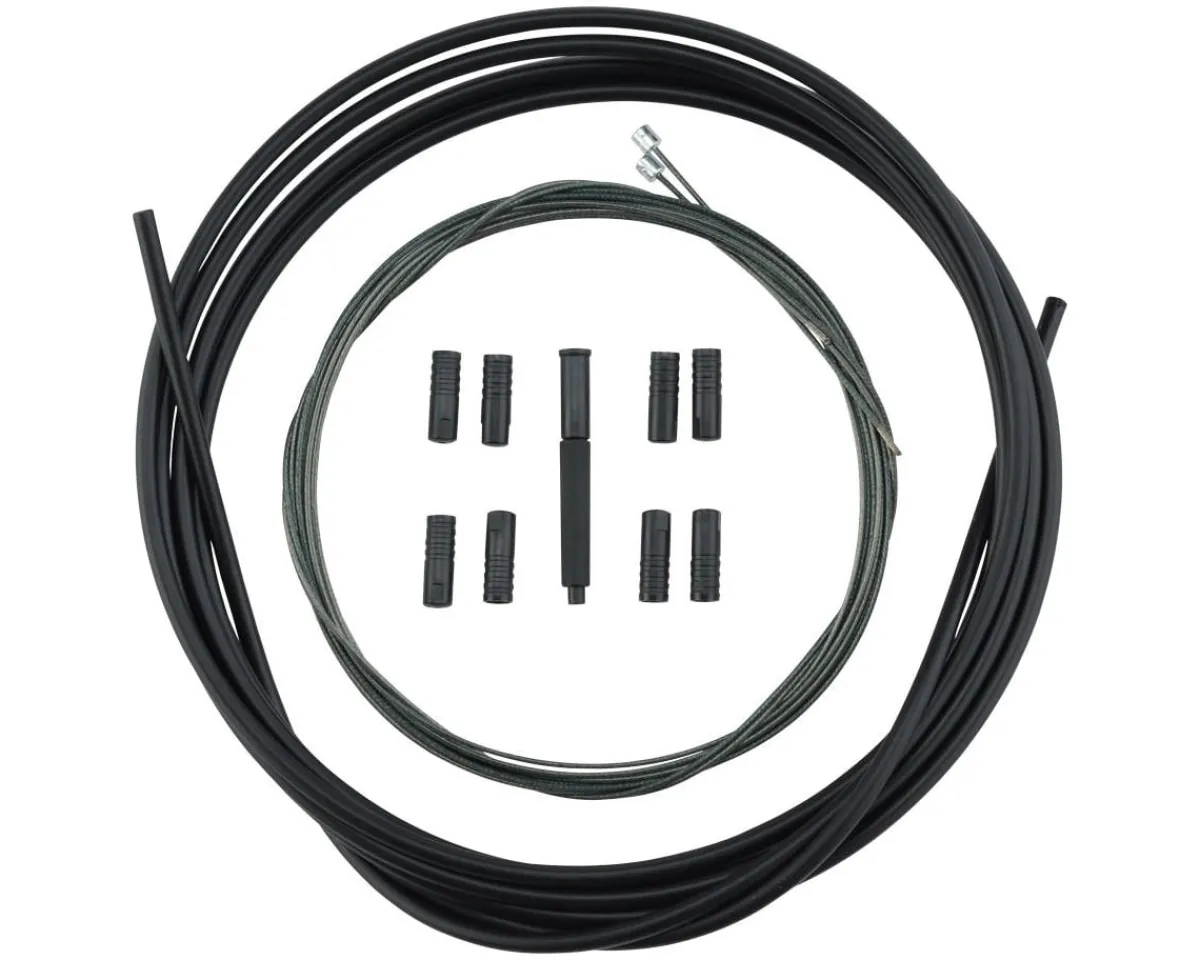 Shimano Replacement Parts|Cables & Housing|XTR SP41 Polymer-Coated Derailleur Cable Set (Black) (1.2mm) (1800/2100mm) (Cables & Housing)