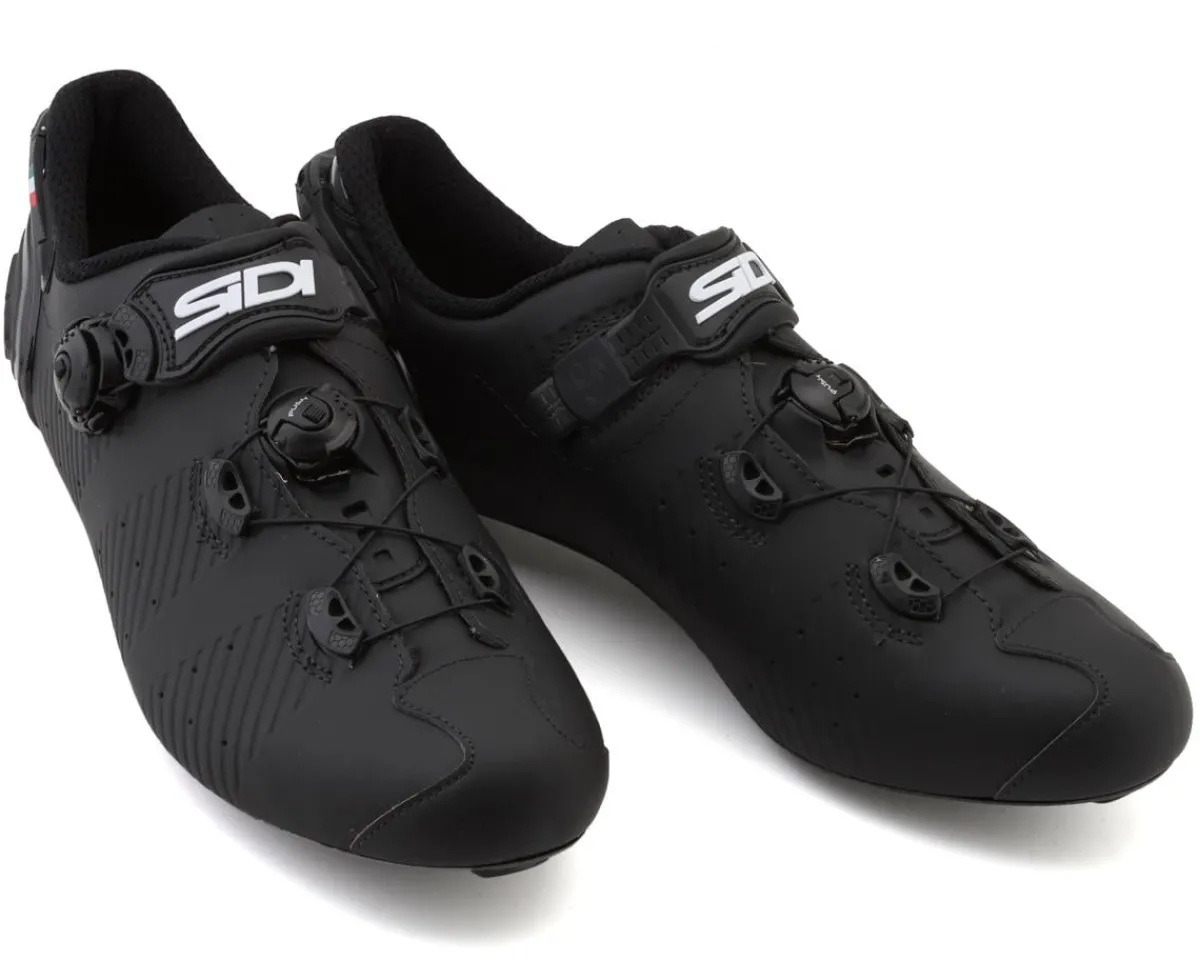 Sidi Shoes|Clothing Sale|Men's Wire 2S Road Shoes (Black) (46)