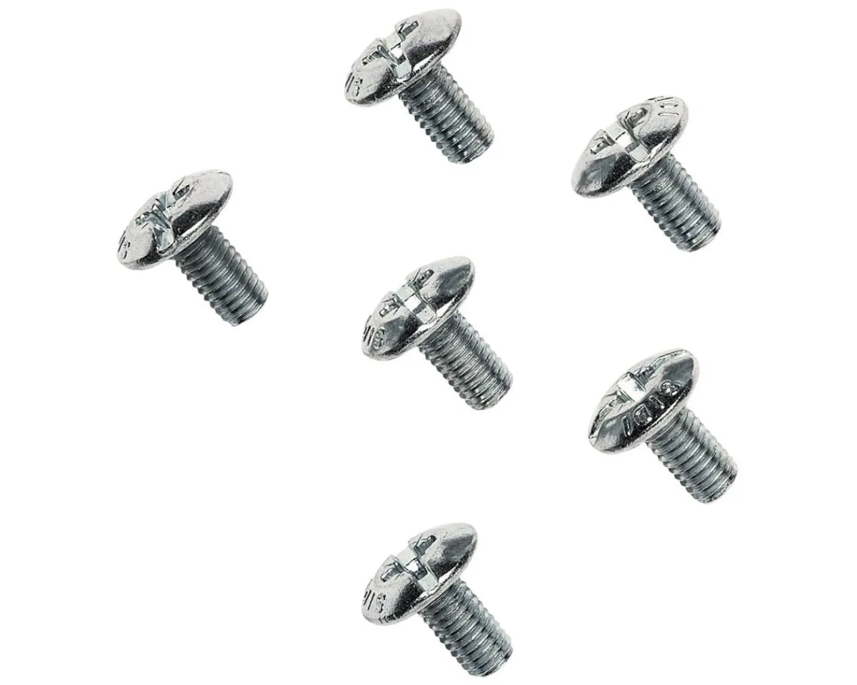 Sidi Shoes|Pedals & Cleats|M5x10mm Road Bike Cleat Fixing Bolts (Silver) (Pack of 6)