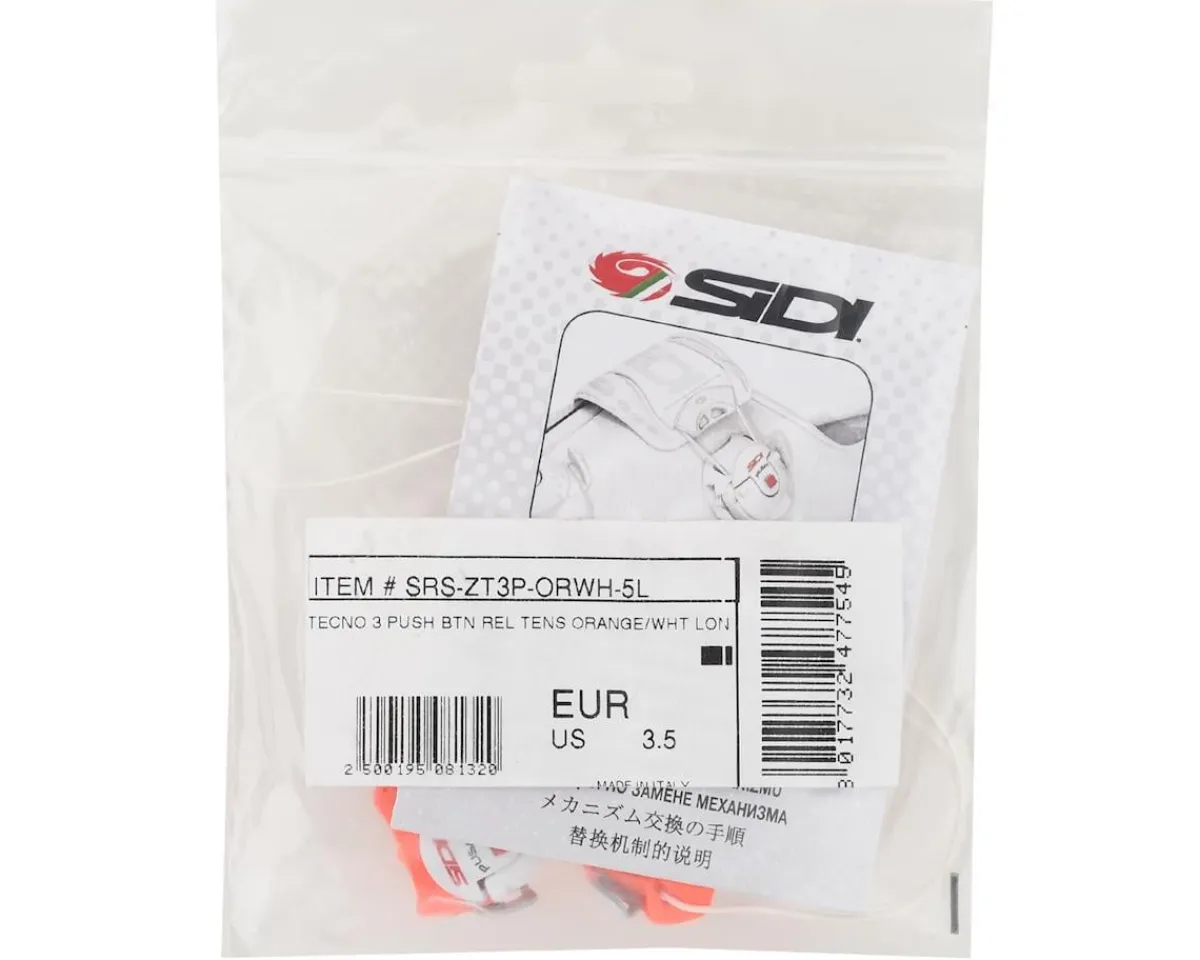 Sidi Shoes|Shoes, Socks, & Footwear|Tecno-3 Push Buckles (Orange/White) (Long)