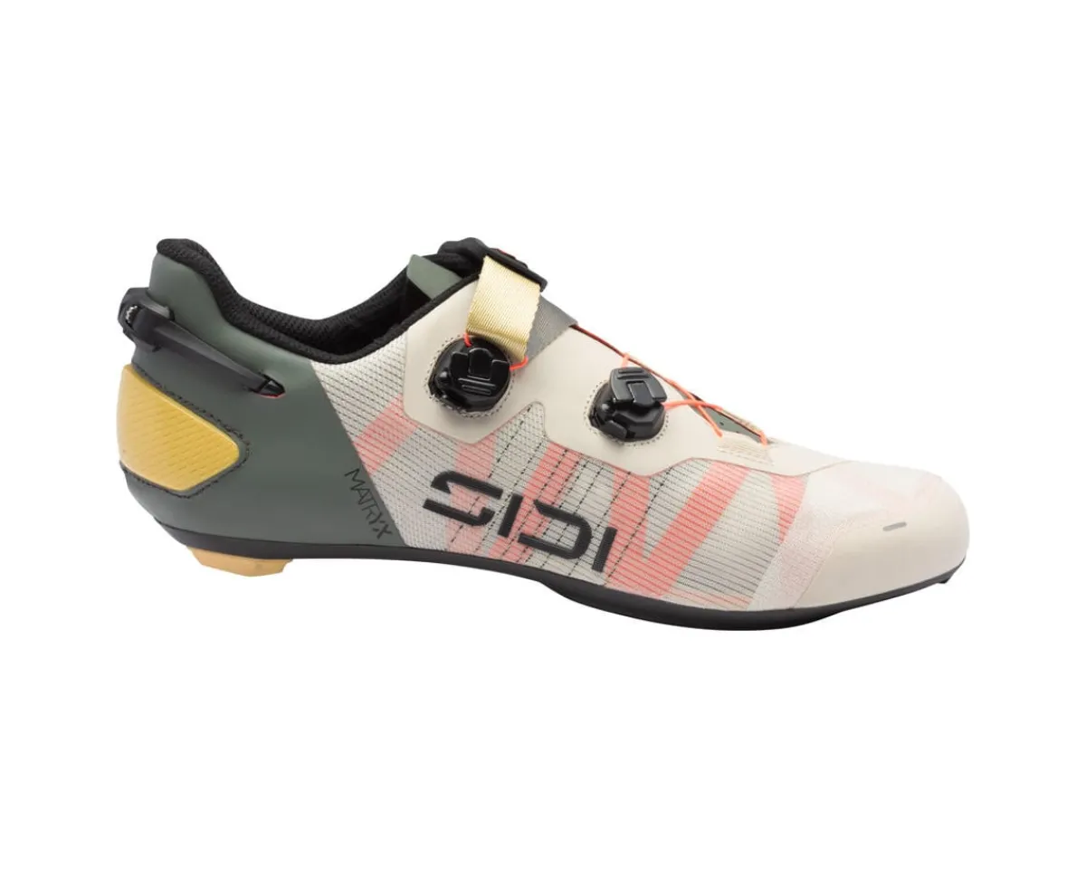 Sidi Shoes|Shoes, Socks, & Footwear|Wire 3 Road Shoes (Sand/Fluo Coral) (41) (Millenium Fit)
