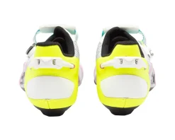 Sidi Shoes|High Vis & Reflective|Wire 3 Road Shoes (White/Yellow Fluo) (40) (Millenium Fit)