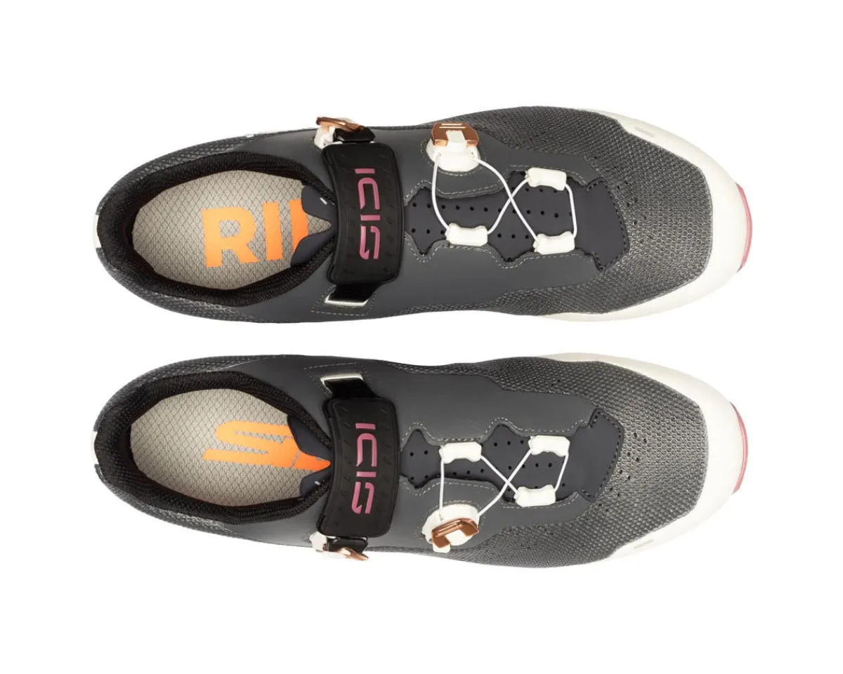 Sidi Shoes|Women'S|Women's Dominator X Mountain Bike Shoes (Anthracite/Ice White) (41)