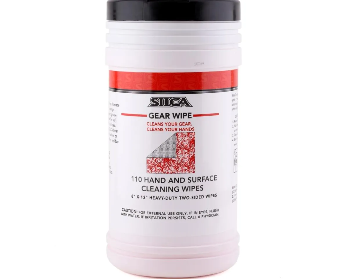Silca Cleaning Supplies|Gear Wipe Canister (110 Sheets)