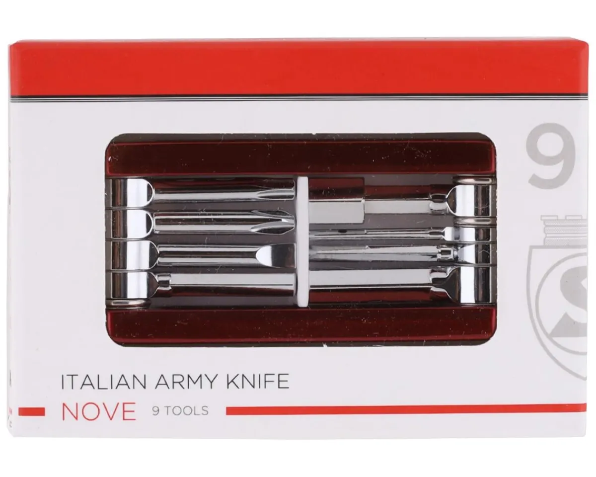 Silca Tools|Nove Italian Army Knife (Red) (9-Tool)
