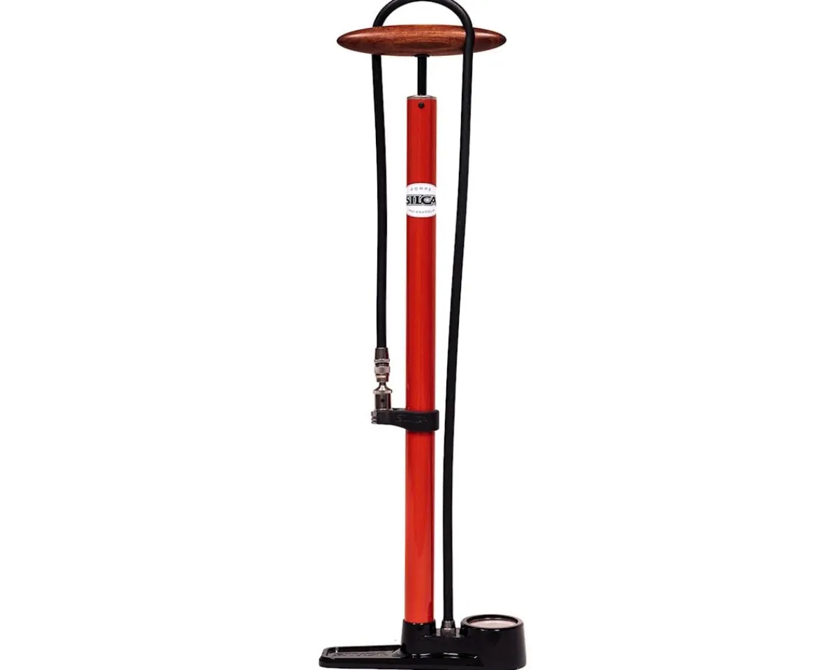 Silca Pumps & Co2|Pumps & Co2|Pista Floor Pump (Red)