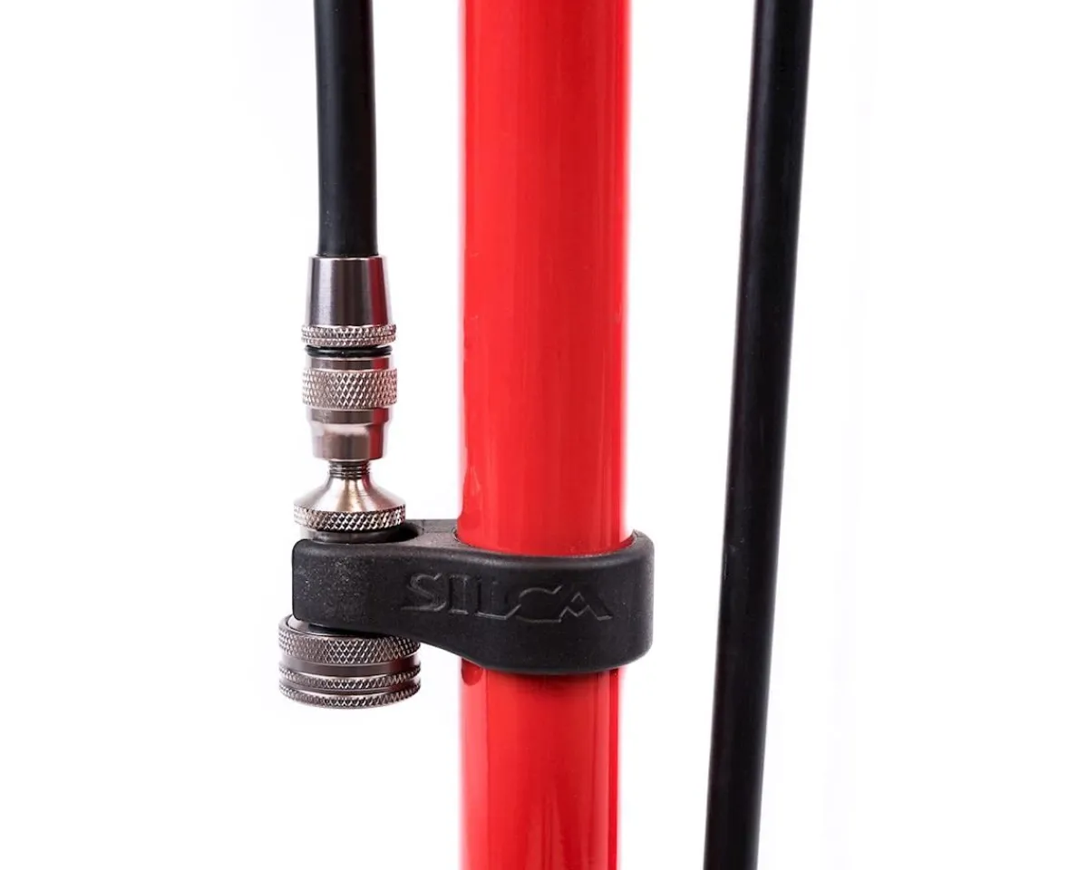 Silca Pumps & Co2|Pumps & Co2|Pista Floor Pump (Red)