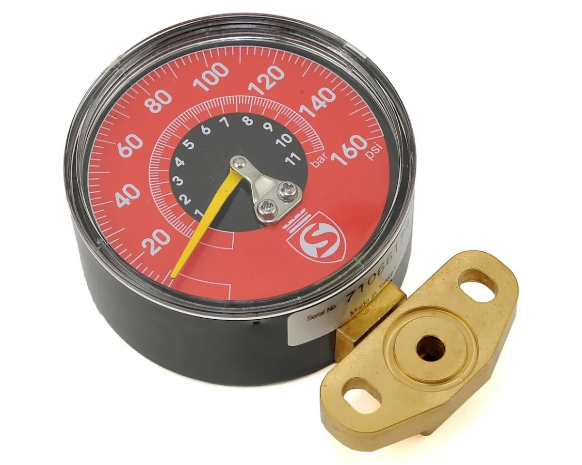 Silca Pumps & Co2|Pumps & Co2|Super Pista Ultimate Replacement Gauge Kit (160psi) (RED)