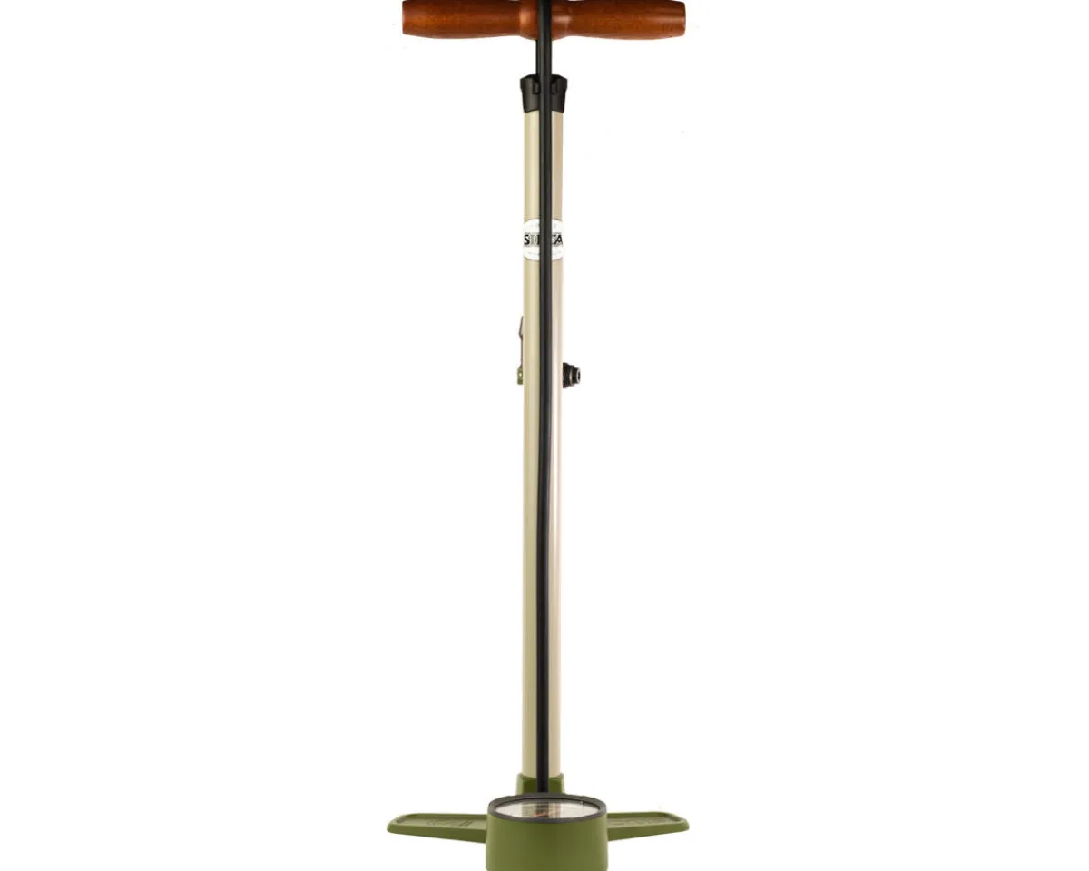 Silca Pumps & Co2|Holiday Shopping|Terra Floor Pump (Green/Tan)