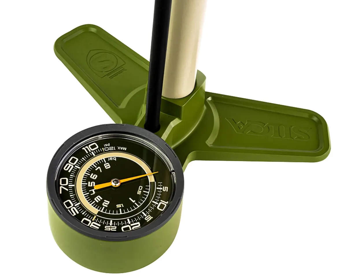 Silca Pumps & Co2|Holiday Shopping|Terra Floor Pump (Green/Tan)
