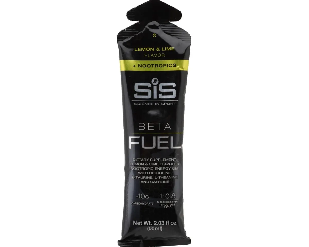SIS Science In Sport Nutrition & Skin Care|Beta Fuel + Nootropics Gel (Lemon & Lime) (30 | 2.03oz Packets)