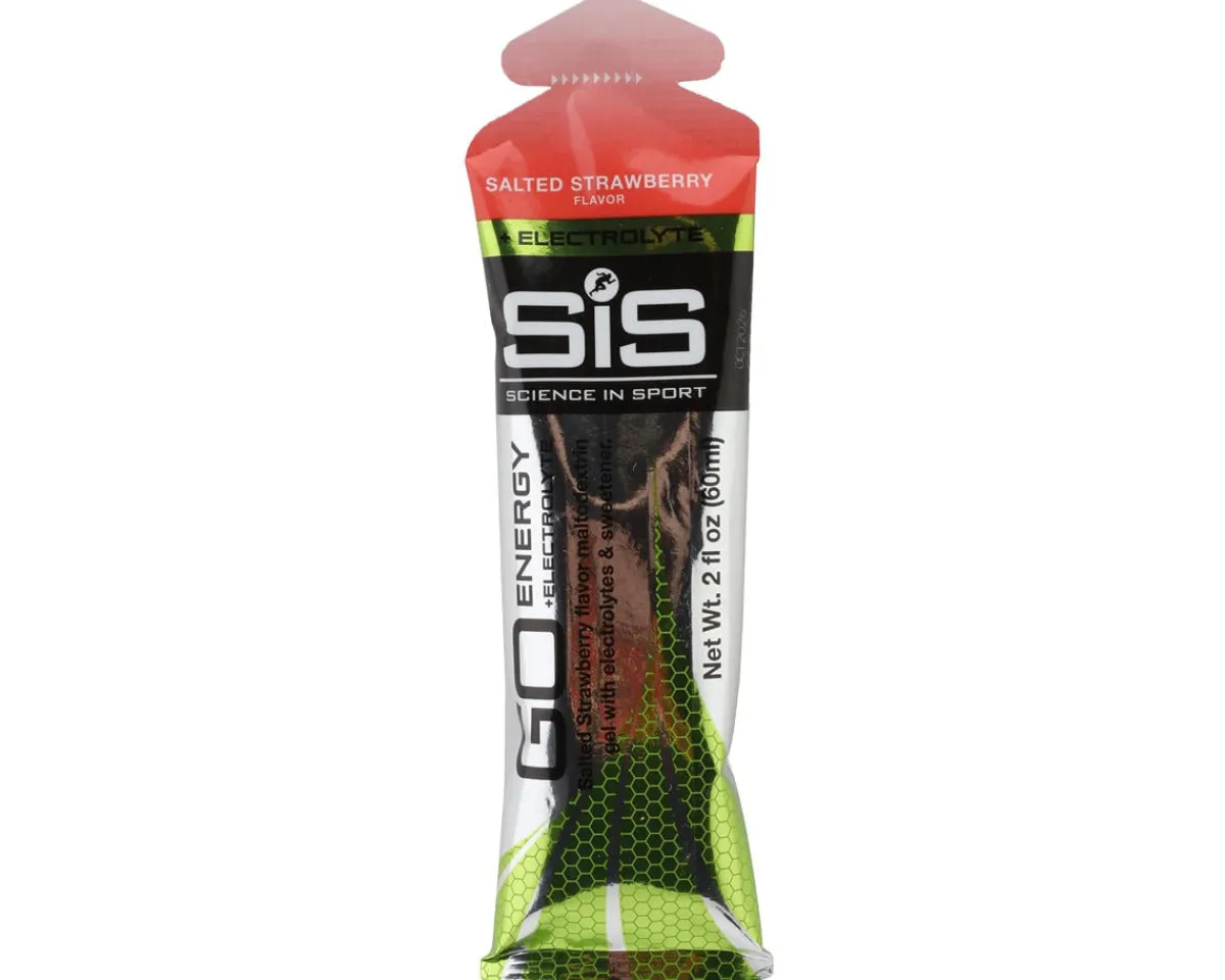 SIS Science In Sport Nutrition & Skin Care|GO Energy + Electrolyte Gel (Salted Strawberry) (30 | 2oz Packets)