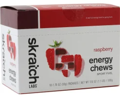 Skratch Labs Nutrition & Skin Care|Energy Chews Sport Fuel (Raspberry) (10 | 1.7oz Packets)