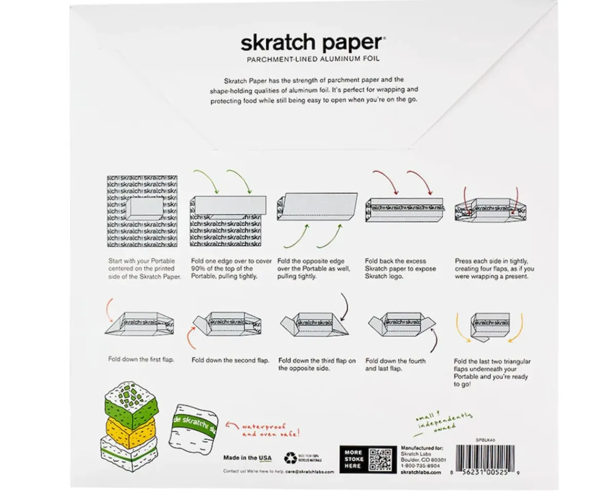 Skratch Labs Nutrition & Skin Care|SKRATCH Paper (Black) (40 Sheets)