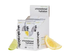 Skratch Labs Nutrition & Skin Care|Unsweetened Hydration Sport Drink Mix (Lemon + Lime) (Single Serving) (20-Pack)