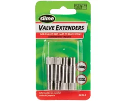 Slime Tire & Tube Accessories|Schrader Valve Extenders (Silver) (4 Pack) (1.25")