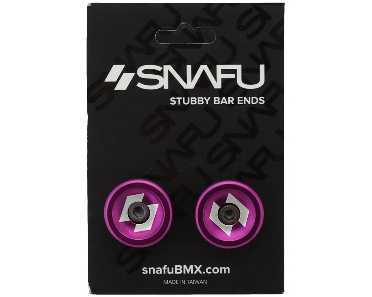 Snafu Handlebars|Stubby Bar Ends (Purple)