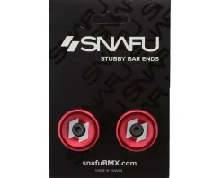 Snafu Handlebars|Stubby Bar Ends (Red)