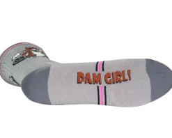 Sockguy Clothing Accessories|Shoes, Socks, & Footwear|Crew Dam Girl 6" Socks (Grey) (S/M)