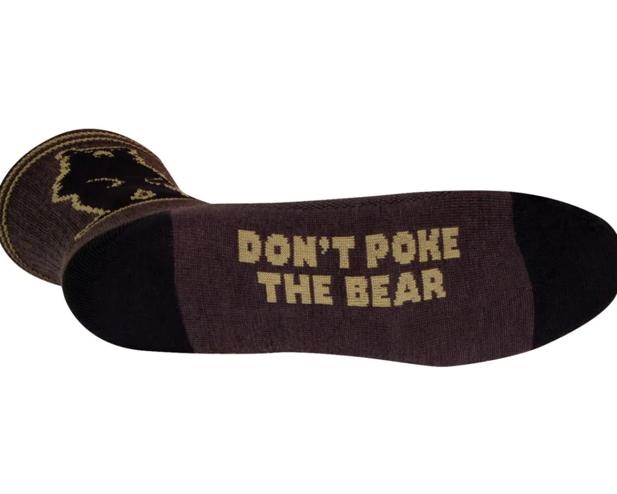 Sockguy Clothing Accessories|Shoes, Socks, & Footwear|Growl Wool 6" Socks (Brown/Black) (S/M)