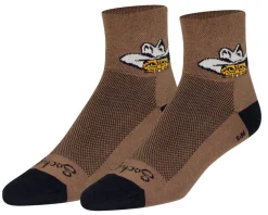 Sockguy Clothing Accessories|Shoes, Socks, & Footwear|Meowdy 3" Socks (Brown) (S/M)