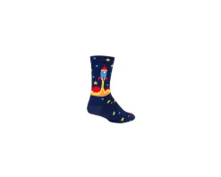 Sockguy Clothing Accessories|Shoes, Socks, & Footwear|Rocket Socket Crew 6" Socks (Blue) (S/M)