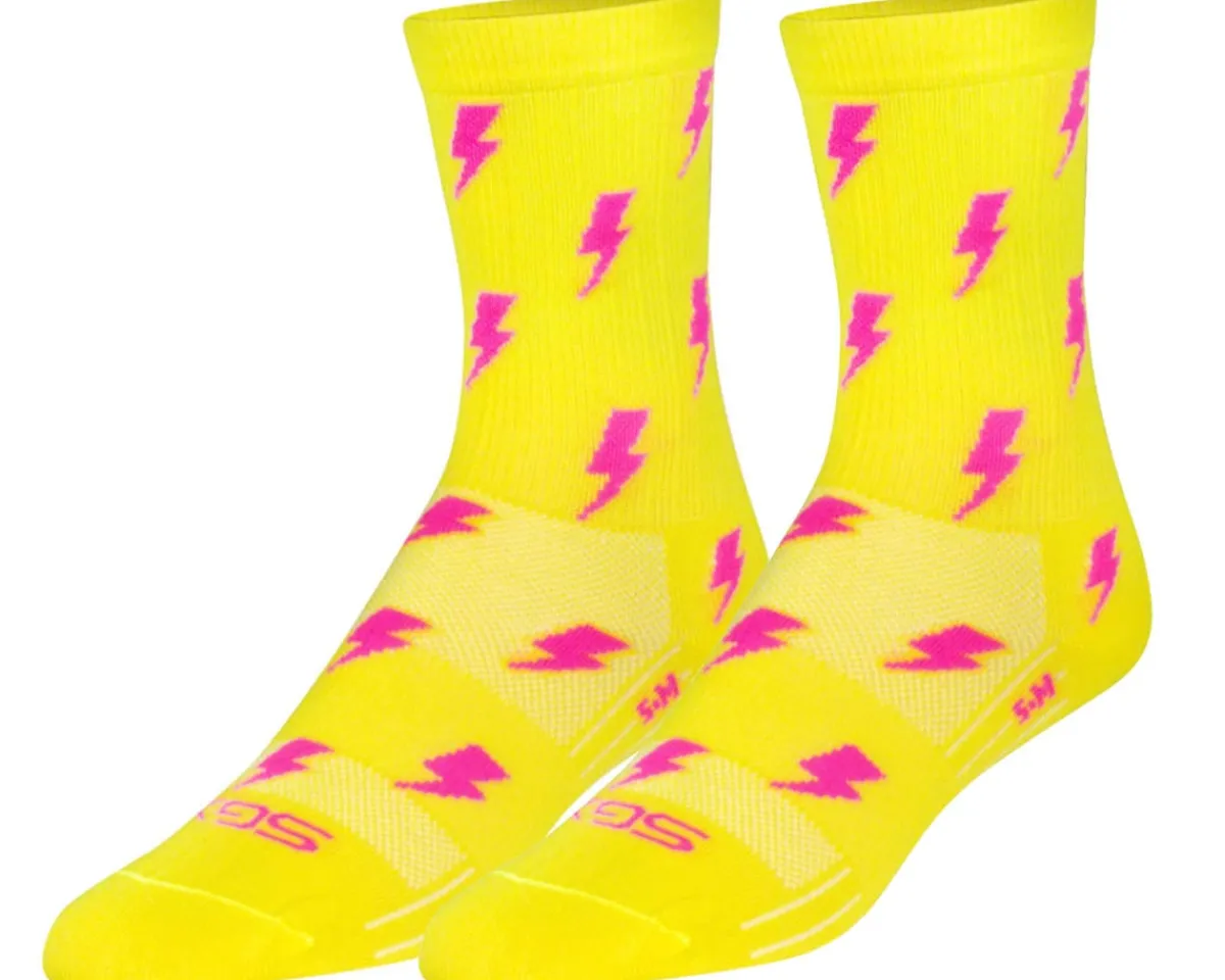 Sockguy Clothing Accessories|Shoes, Socks, & Footwear|6" SGX Socks (Lit Yellow) (L/XL)